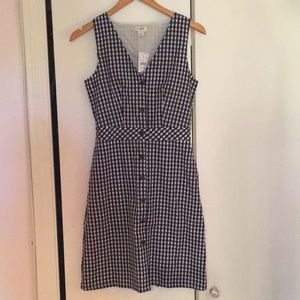 J. Crew Factory gingham sleeveless dress